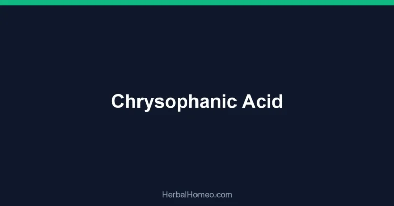 Chrysophanic Acid