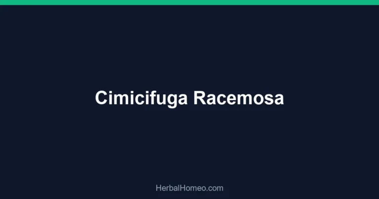 Cimicifuga Racemosa