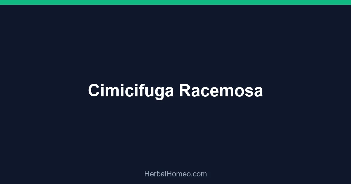 Cimicifuga Racemosa