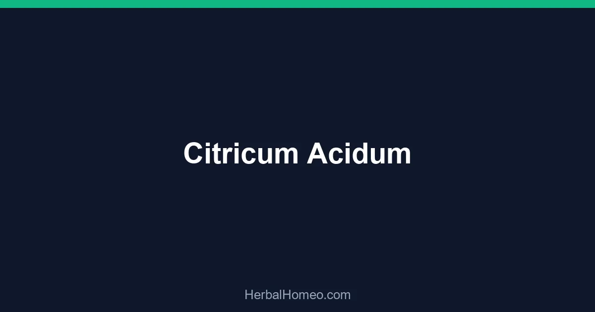 Citricum Acidum