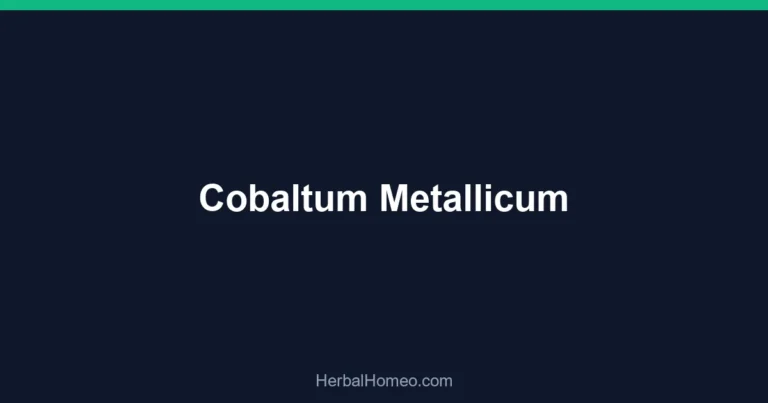 Cobaltum Metallicum