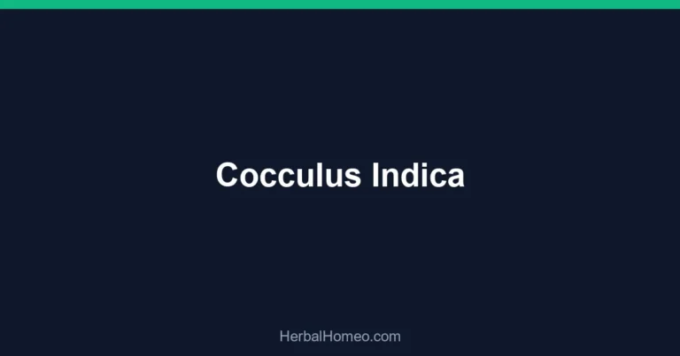 Cocculus Indica