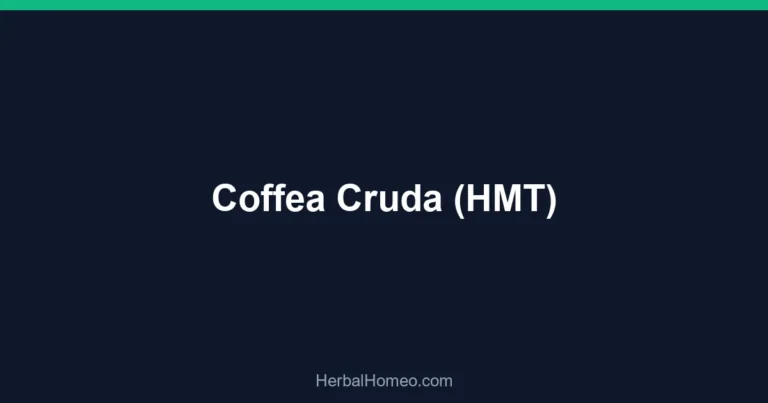 Coffea Cruda (HMT)