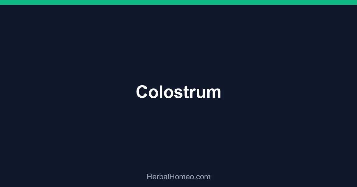 Colostrum
