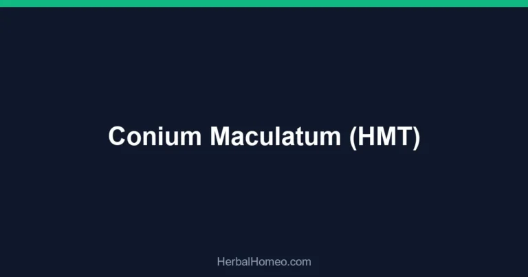 Conium Maculatum (HMT)