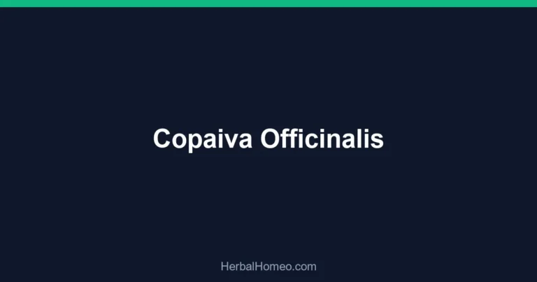 Copaiva Officinalis