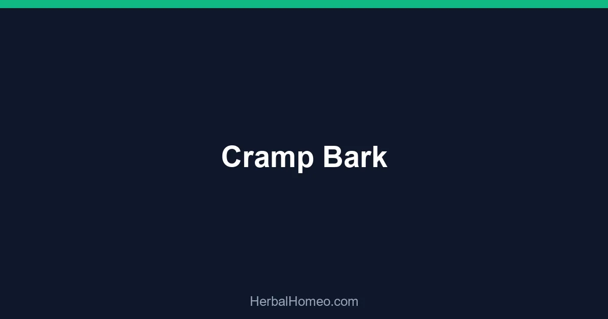 Cramp Bark