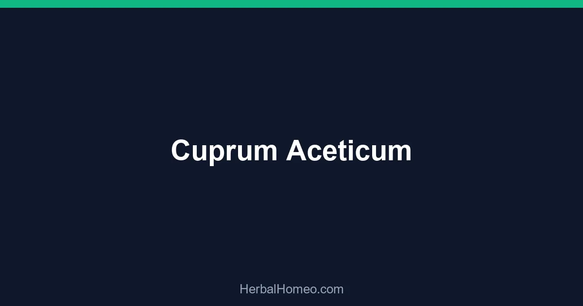 Cuprum Aceticum
