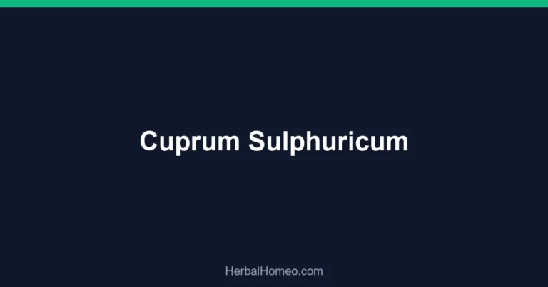 Cuprum Sulphuricum