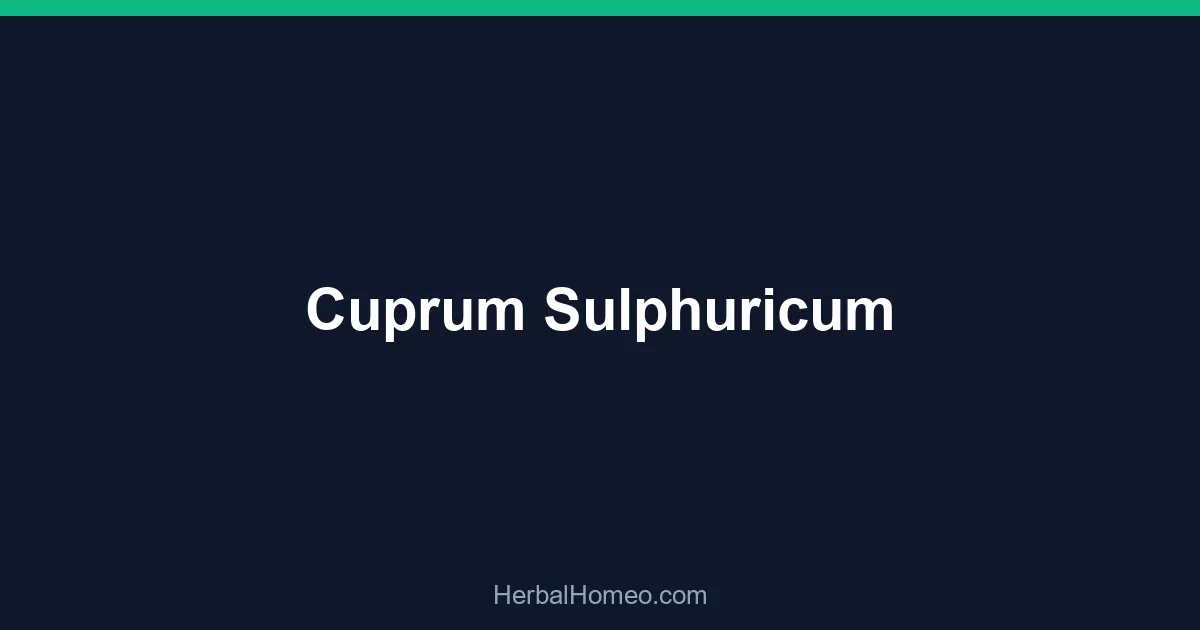 Cuprum Sulphuricum