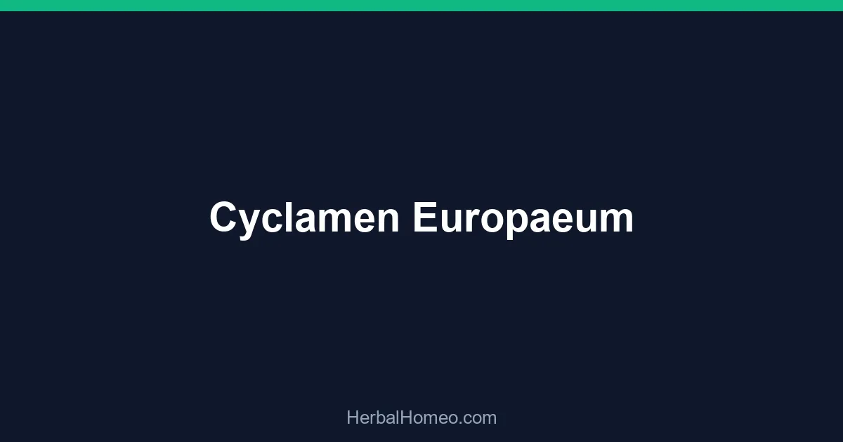 Cyclamen Europaeum