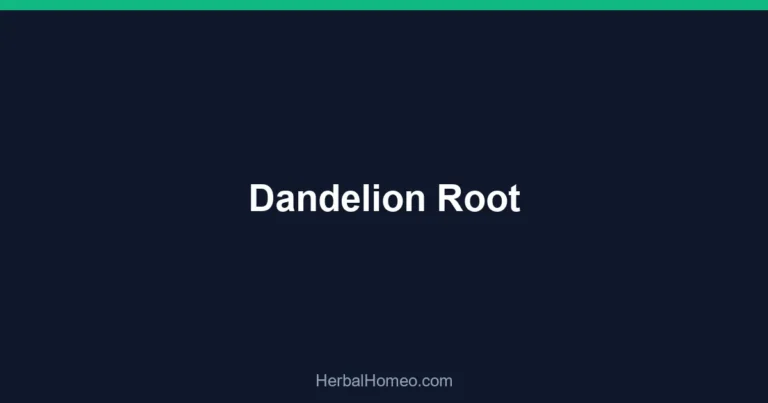 Dandelion Root