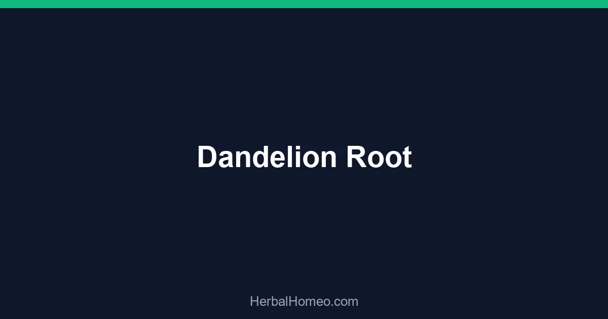 Dandelion Root