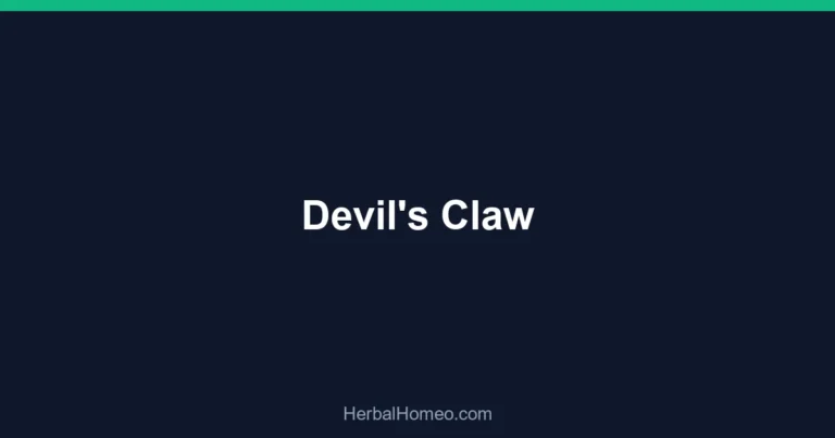 Devil’s Claw