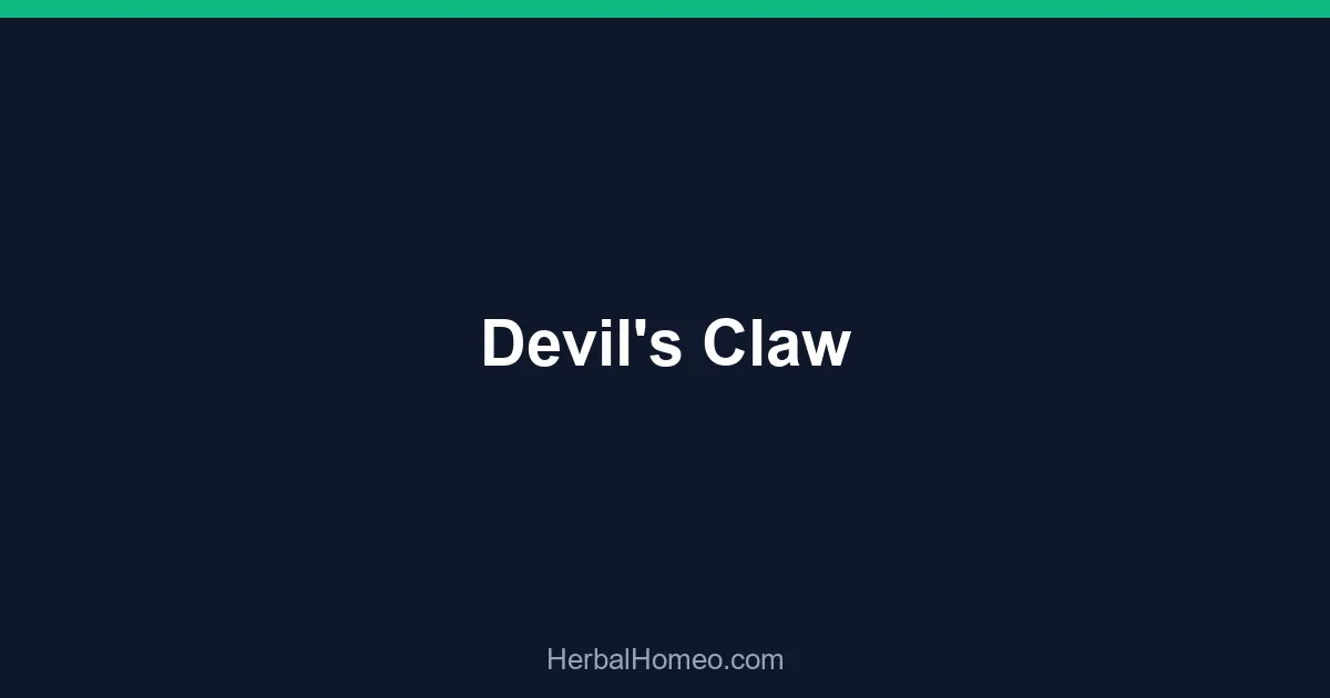 Devil’s Claw