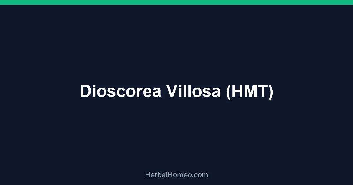 Dioscorea Villosa (HMT)
