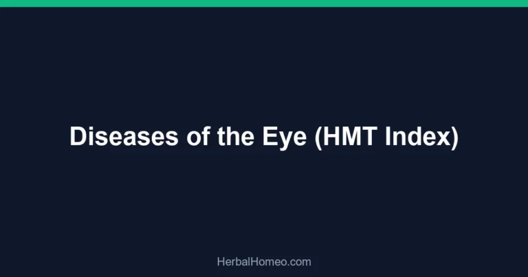 Diseases of the Eye (HMT Index)