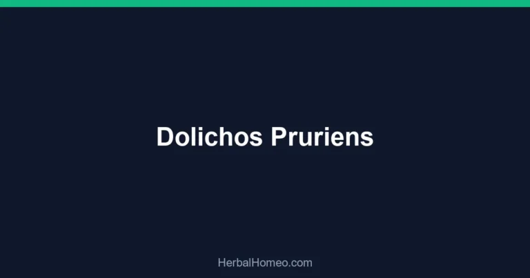Dolichos Pruriens