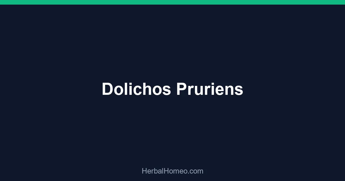 Dolichos Pruriens