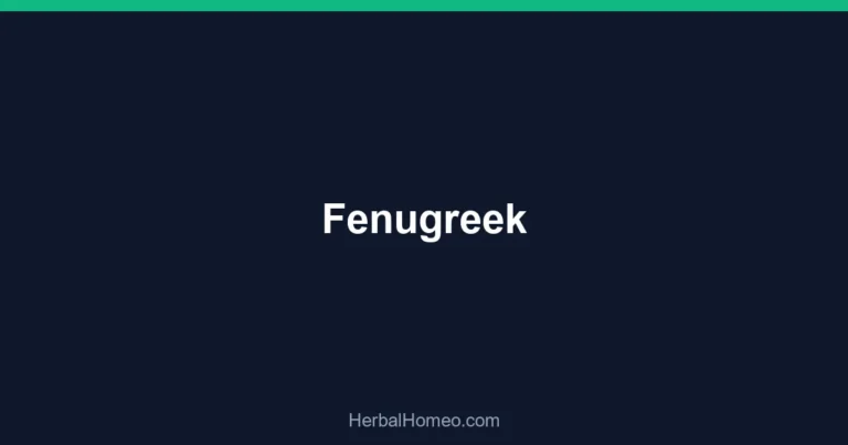 Fenugreek