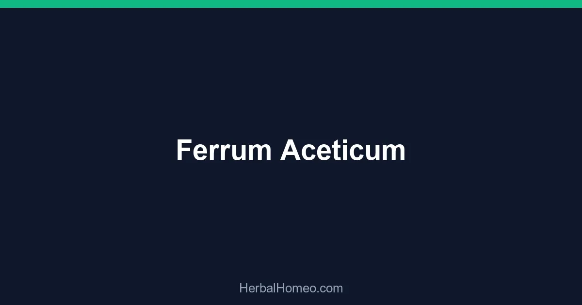 Ferrum Aceticum