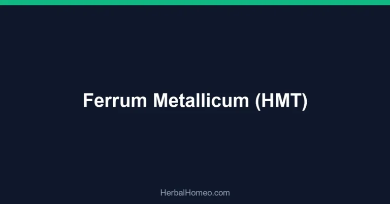 Ferrum Metallicum (HMT)
