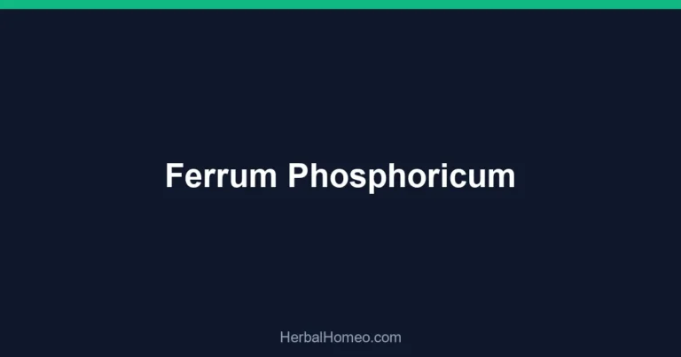 Ferrum Phosphoricum