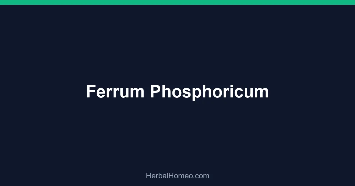 Ferrum Phosphoricum