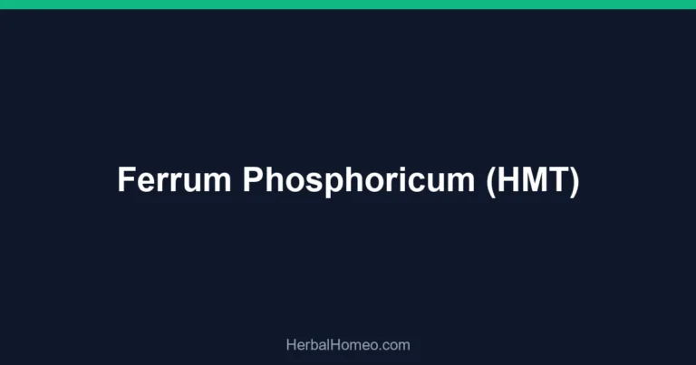 Ferrum Phosphoricum (HMT)