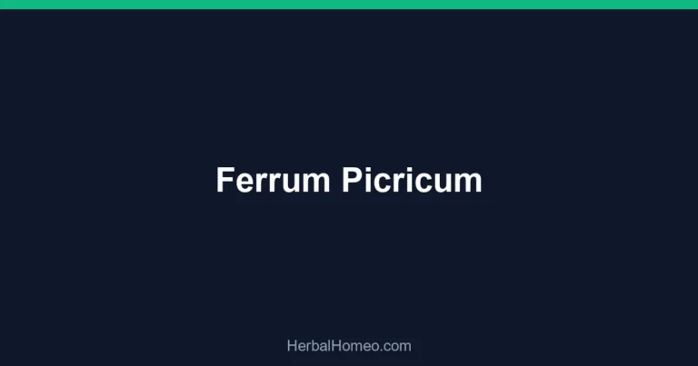 Ferrum Picricum
