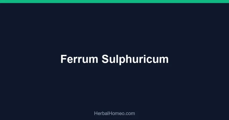 Ferrum Sulphuricum