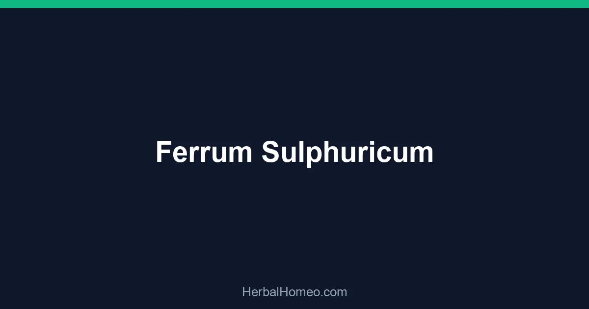 Ferrum Sulphuricum