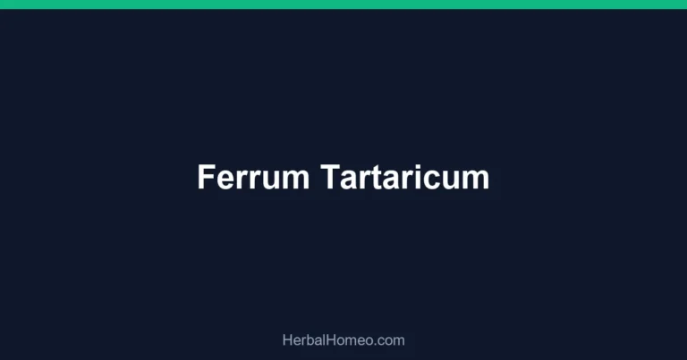 Ferrum Tartaricum