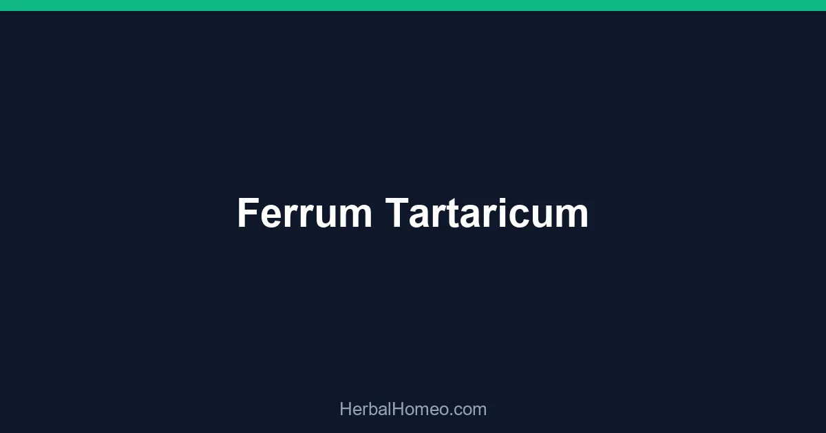 Ferrum Tartaricum