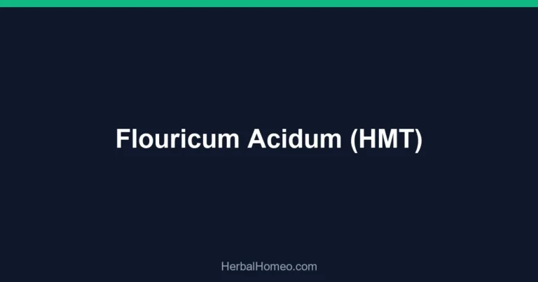 Flouricum Acidum (HMT)