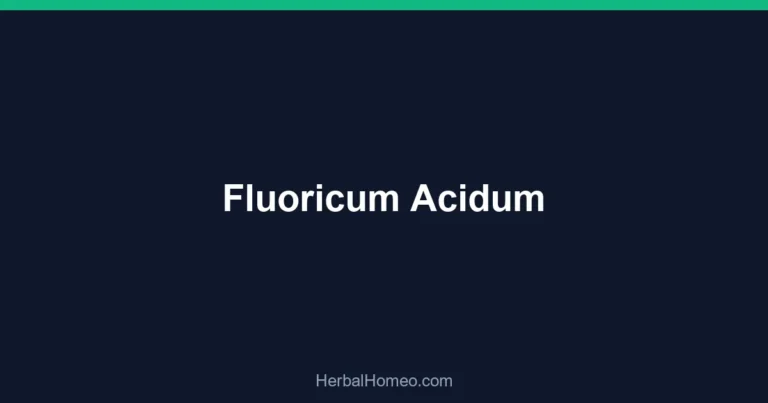 Fluoricum Acidum