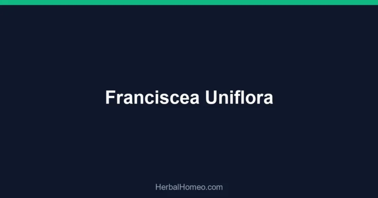 Franciscea Uniflora