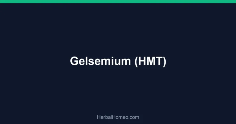 Gelsemium (HMT)