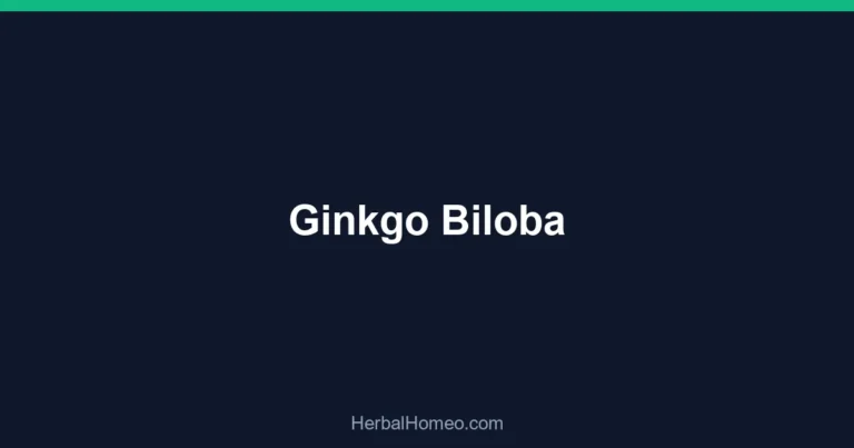 Ginkgo Biloba