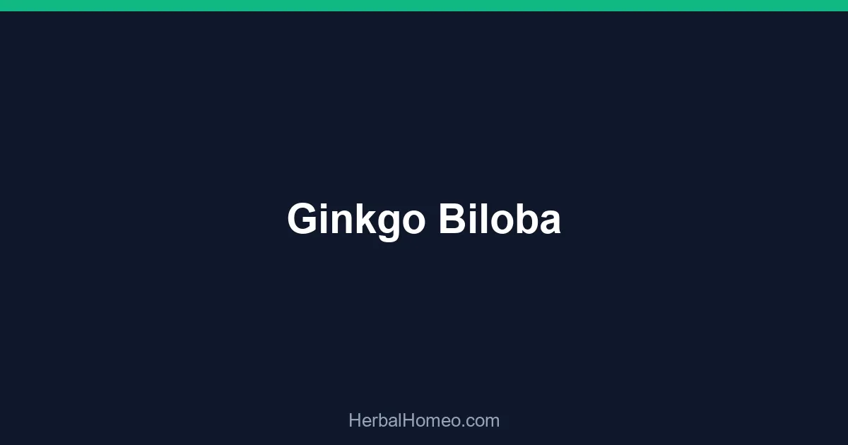 Ginkgo Biloba