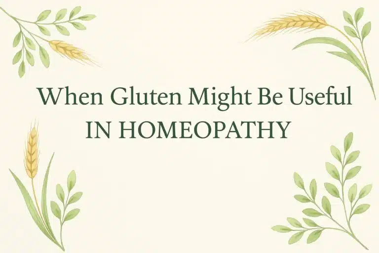 Gluten Acts as an Intercurrent Remedy