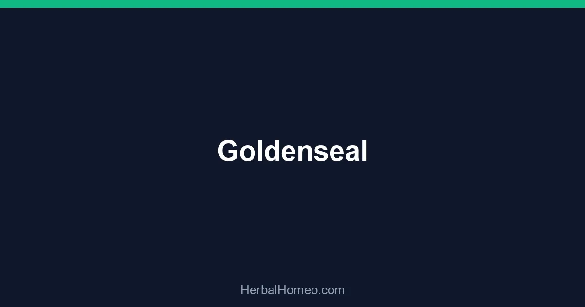 Goldenseal