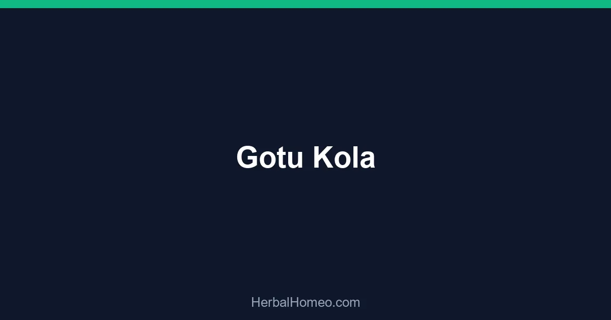 Gotu Kola