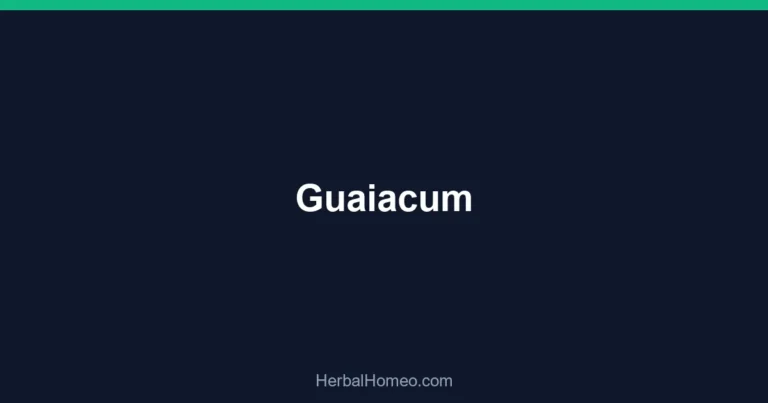 Guaiacum
