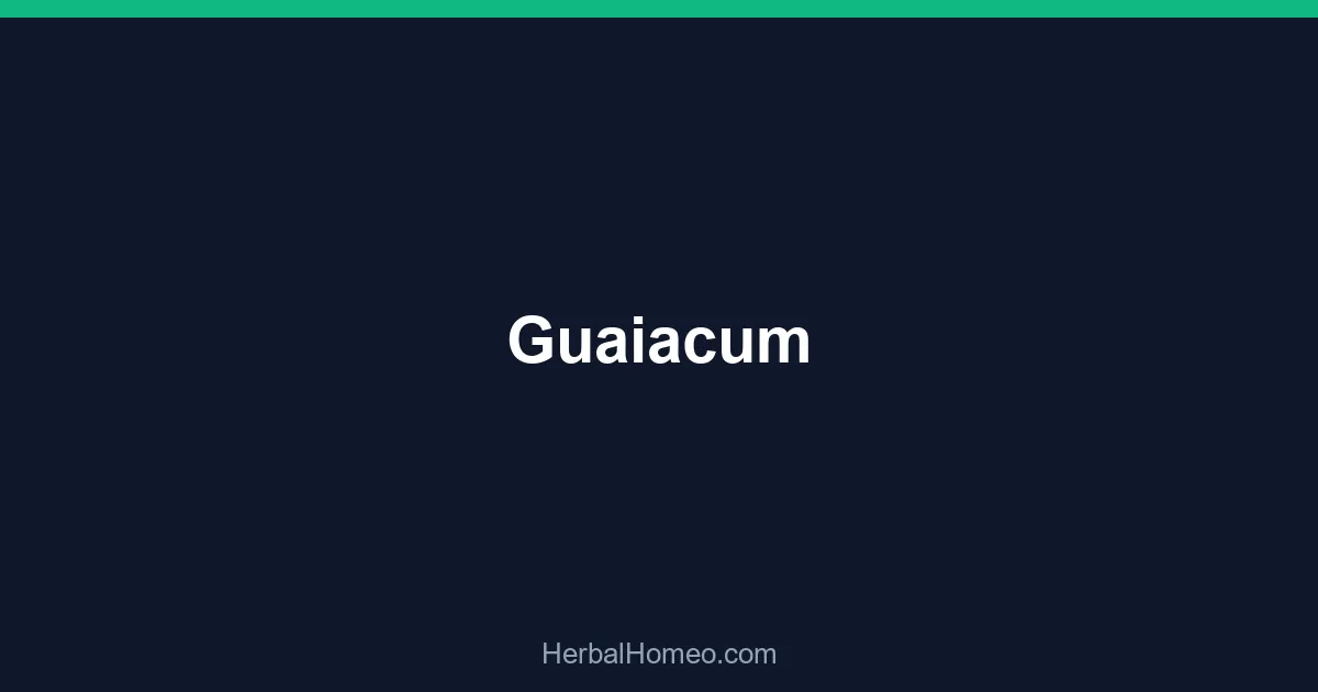 Guaiacum
