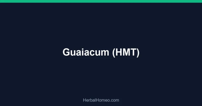 Guaiacum (HMT)