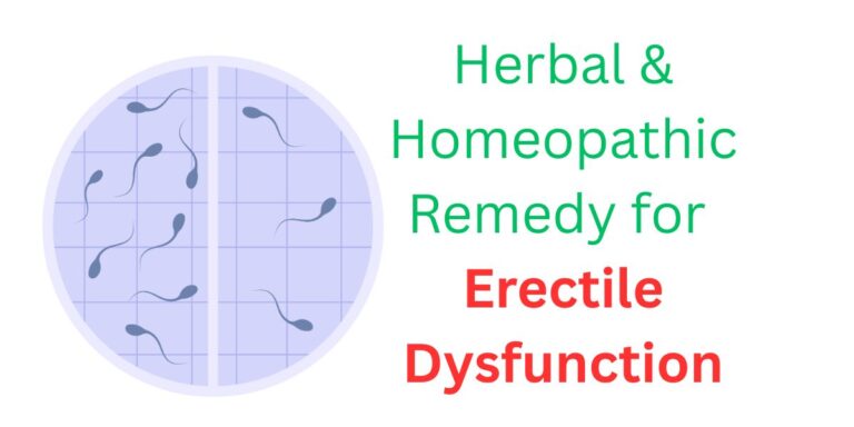 Herbal & Homeopathic Remedy for Erectile Dysfunction