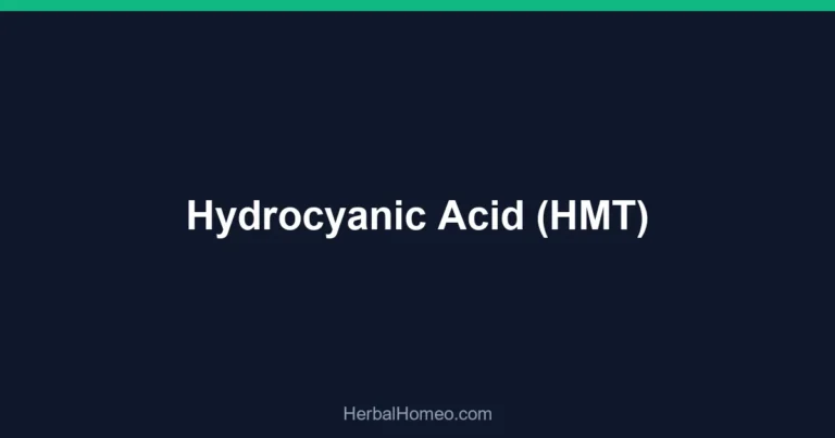 Hydrocyanic Acid (HMT)