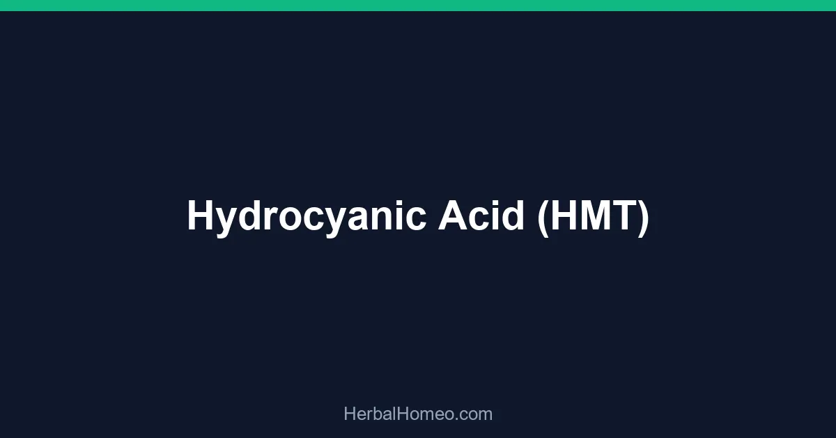 Hydrocyanic Acid (HMT)