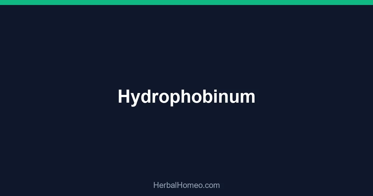 Hydrophobinum